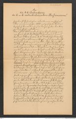 Nachlass Franz Steindachner, Brief von Adolf Horn an die Intendanz des k.k. naturhistorischen Hofmuseums (07.01.1909), Inv.Nr. 239.09, Seite 1